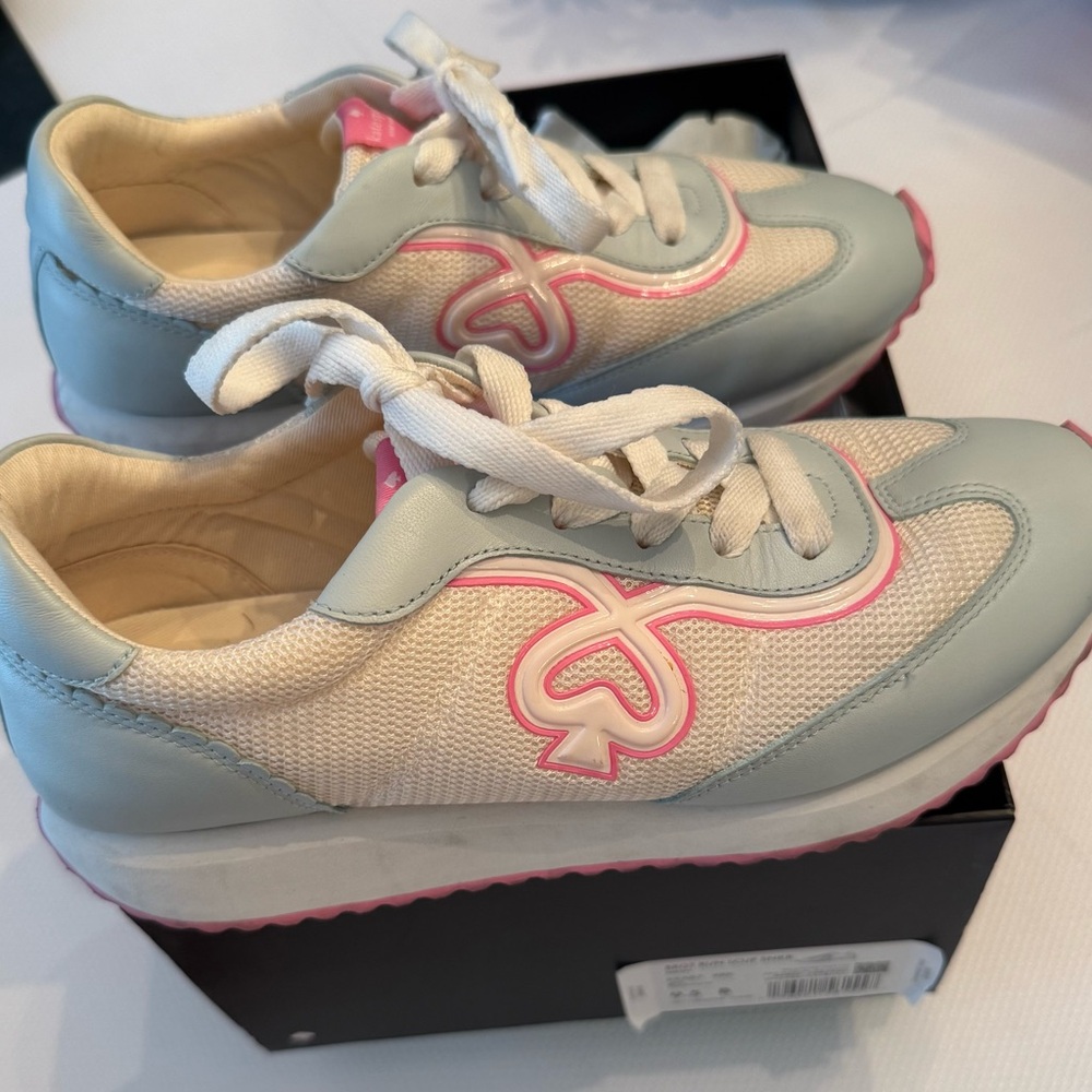 Kate Spade Bright run blue and Pink Sneakers sz 9.5 excellent condition
